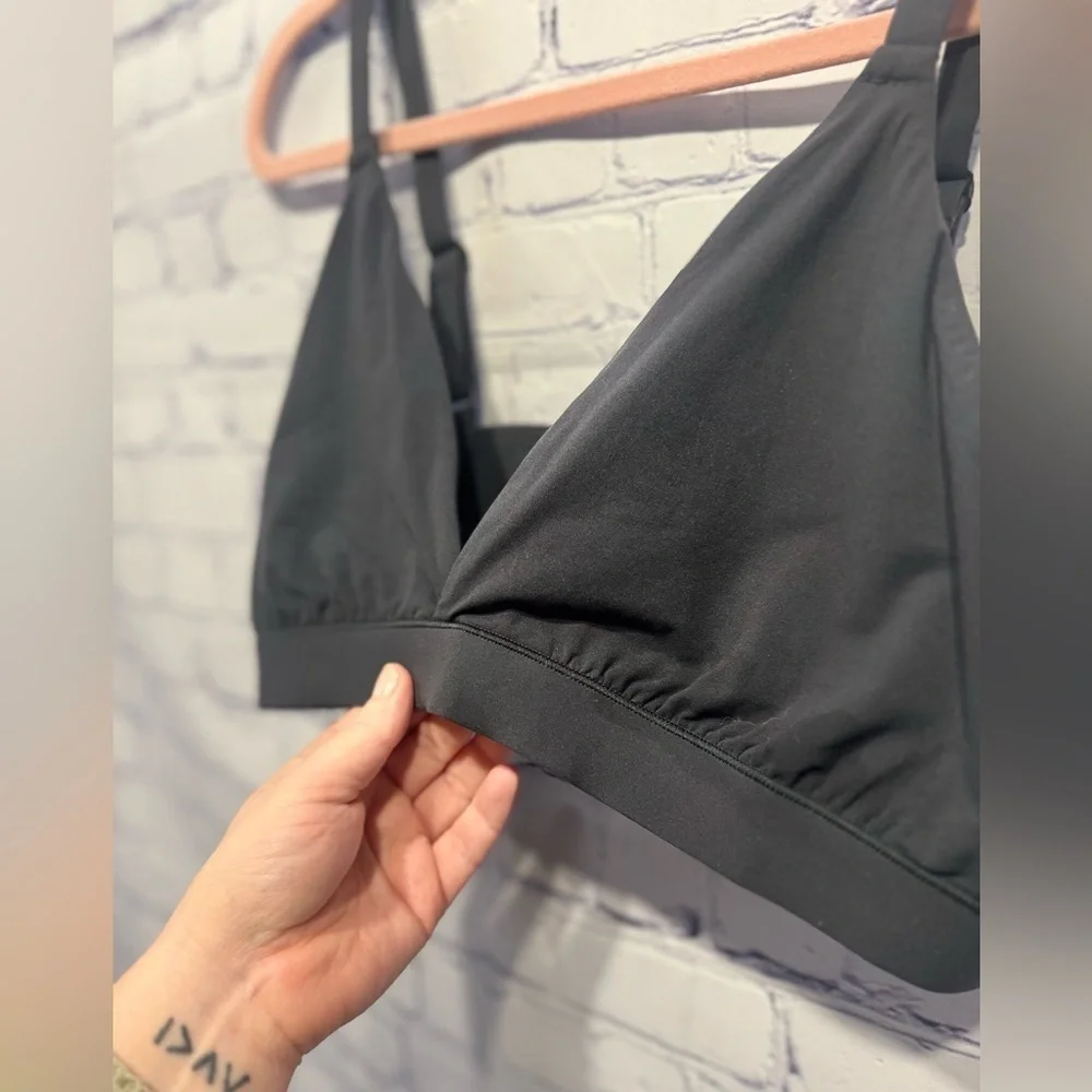 SKIMS Fits Everybody Crossover Bralette Onyx size 4X - Picture 4 of 6